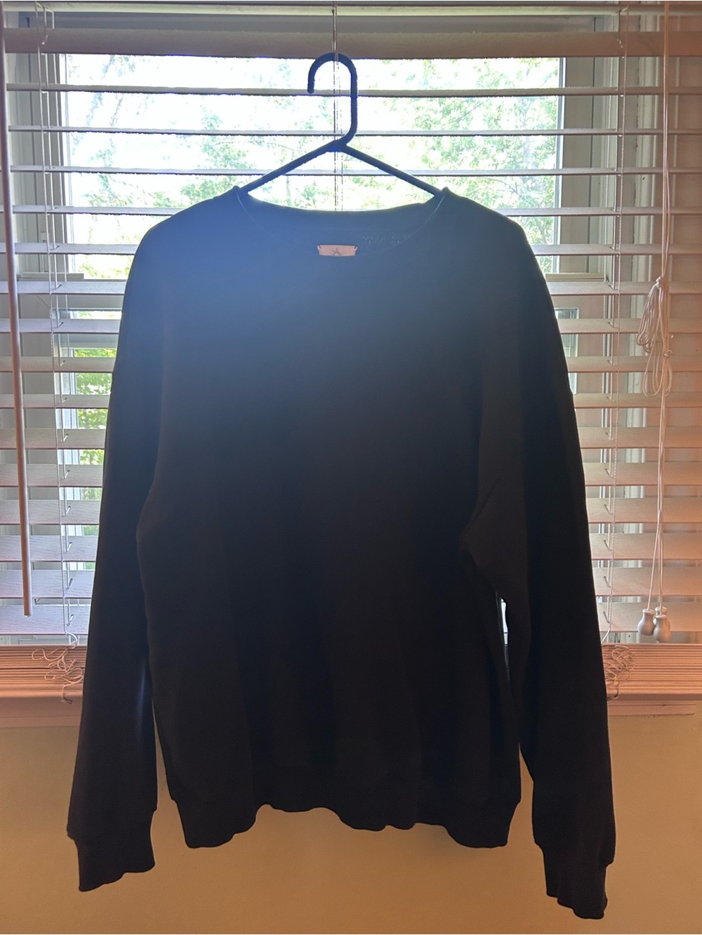 Womens Offline Black Crewneck Sweater - Classic Everyday Pullover